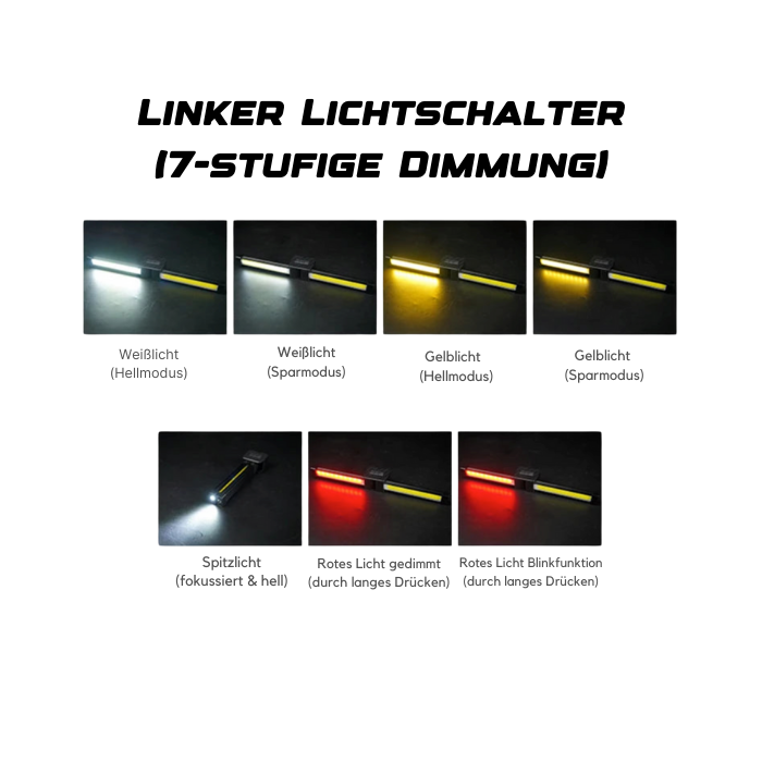 Gym Pose Licht – Magnetisch & USB-wiederaufladbar